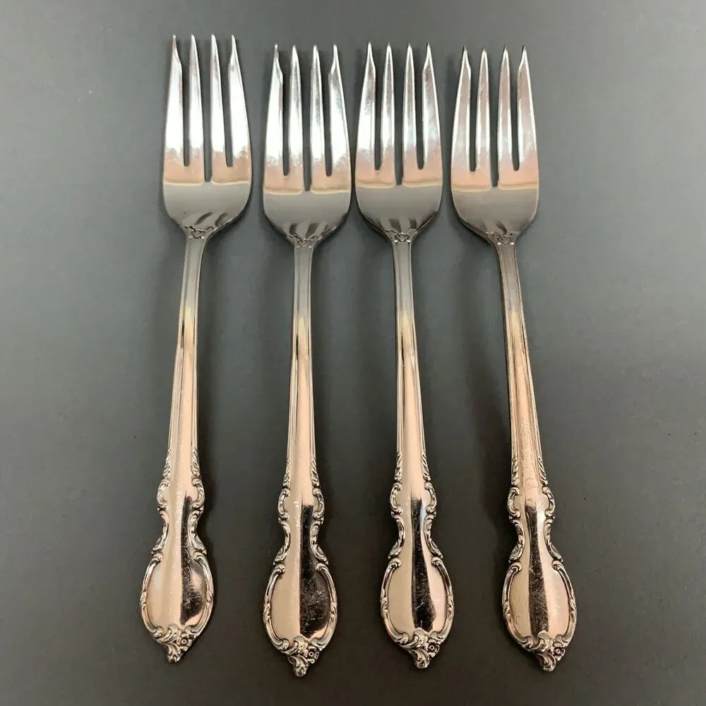 4 Rogers‎ Bros 1847 Reflection International Silver Silverplate 6 3/4 Forks